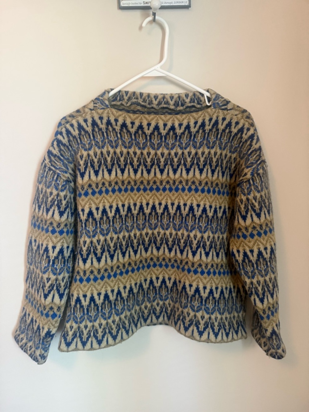 Iceland wool fair isle sweater